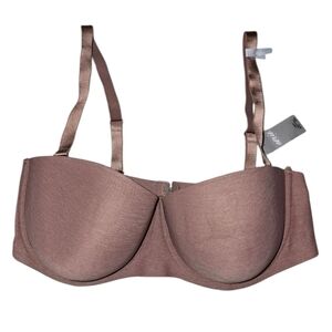 AERIE 36 DD Straples Underwire BRA,Women's Strapless Bra in Tan